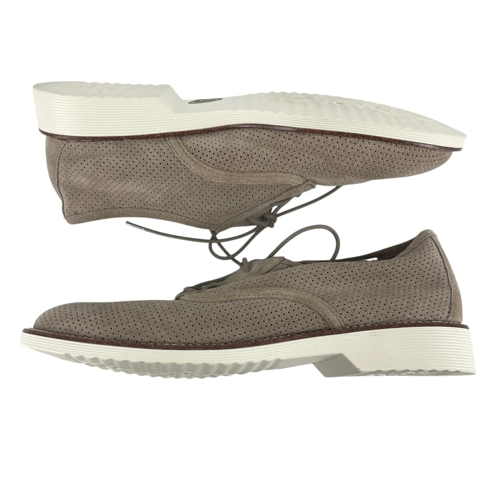 Söfft Simons Suede Oxford Shoes Women’s 9 Beige Perforated Quiet Luxury Comfort - Image 3