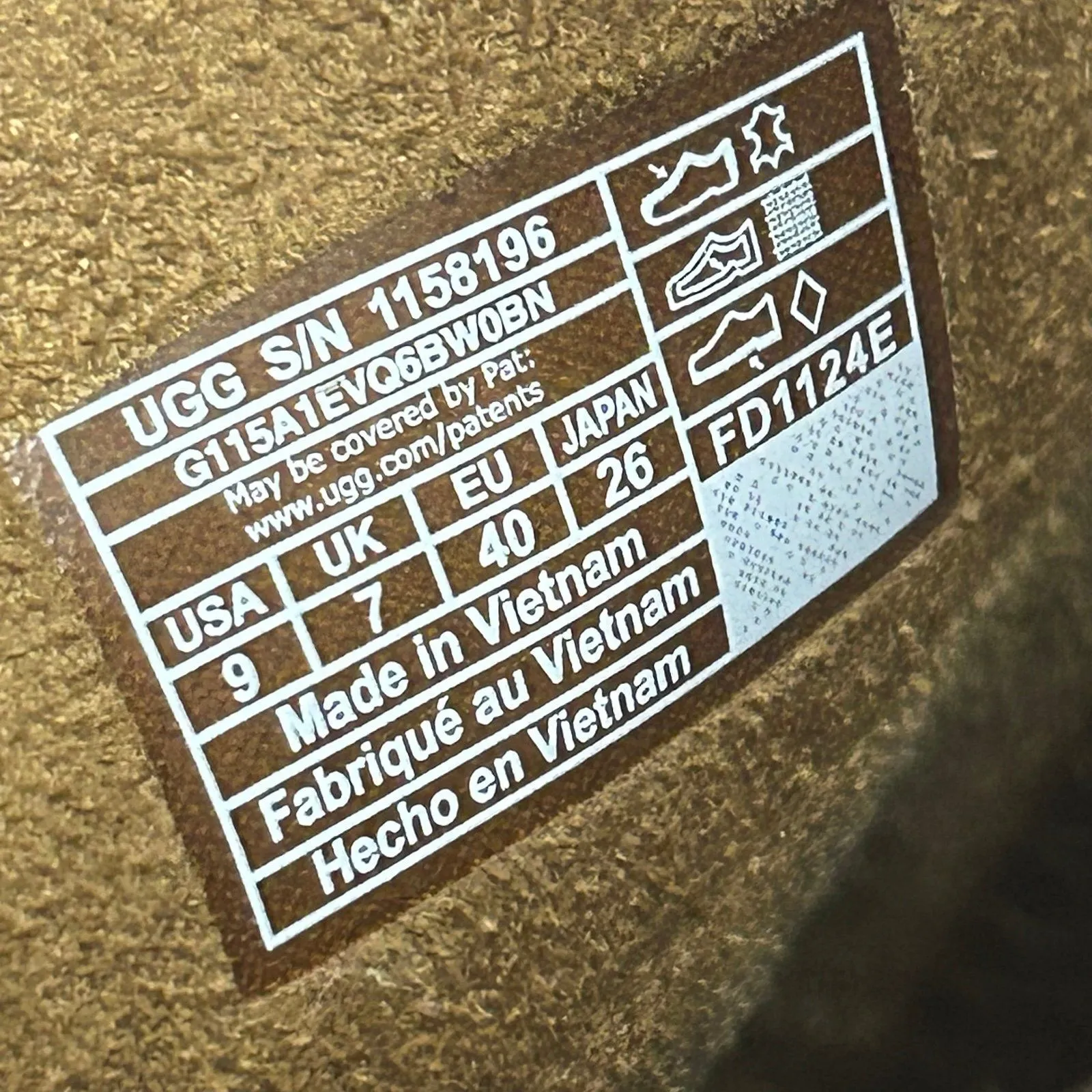 UGG Cityfunc chestnut suede zipper platform boots booties shoes women’s 9 new - Image 3