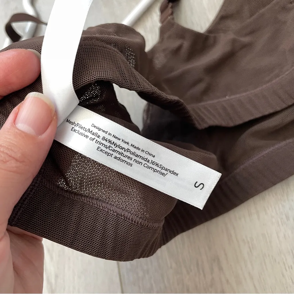 nueskin Mesh Bralette brandew light womens Brown (small) casual comfy everyday - Image 4