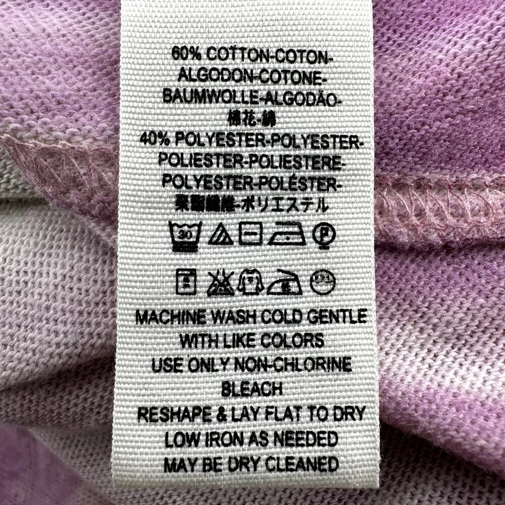 Free People Spring Break Combo Dip Tie Dye Paradise Tee Ombre Cream Purple XS - Image 4