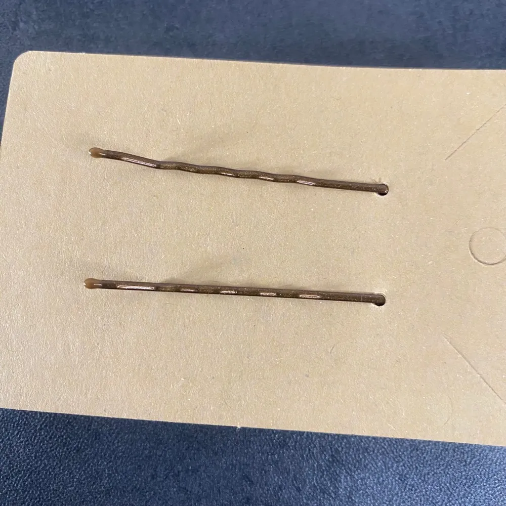 Frosted Pink Beads & Red Wired Beaded Bobby Pins - Image 4