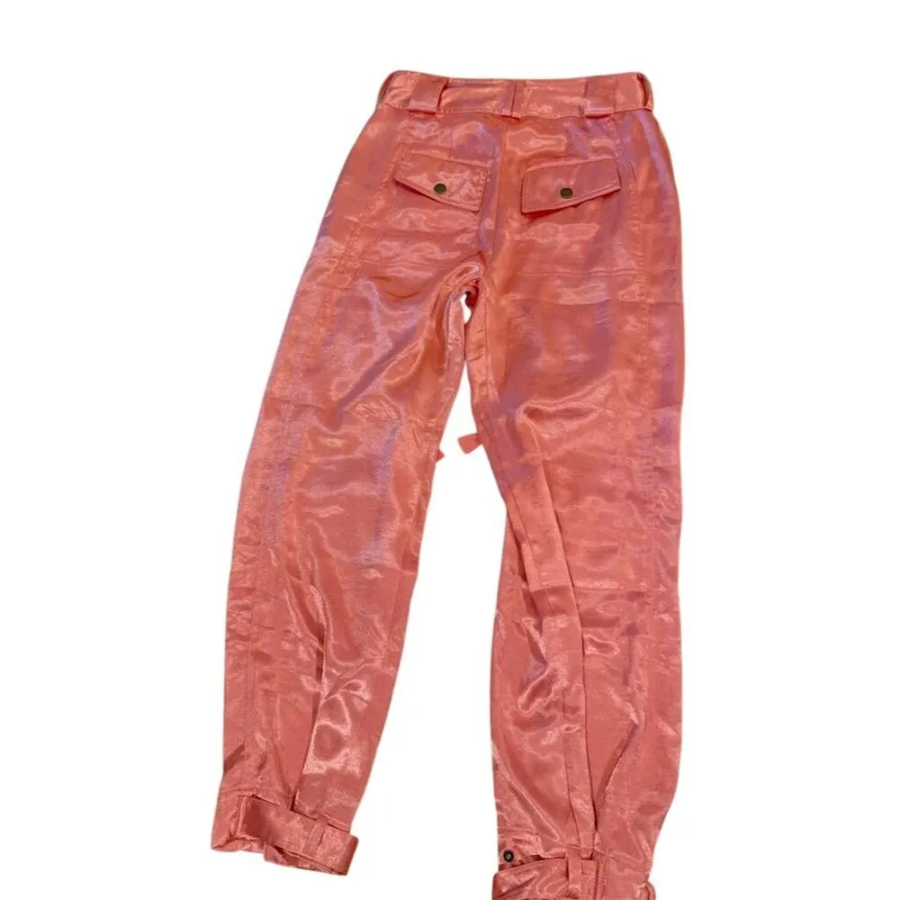 Free People Tried to tell you Cargo Pants Size 2 Casual Knot Hem - Image 7