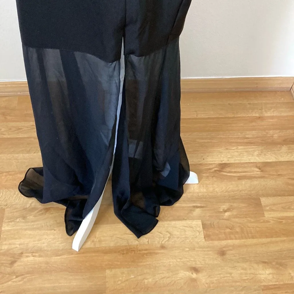 Express Black and‎ Gold Maxi Dress Size 8 - Image 2