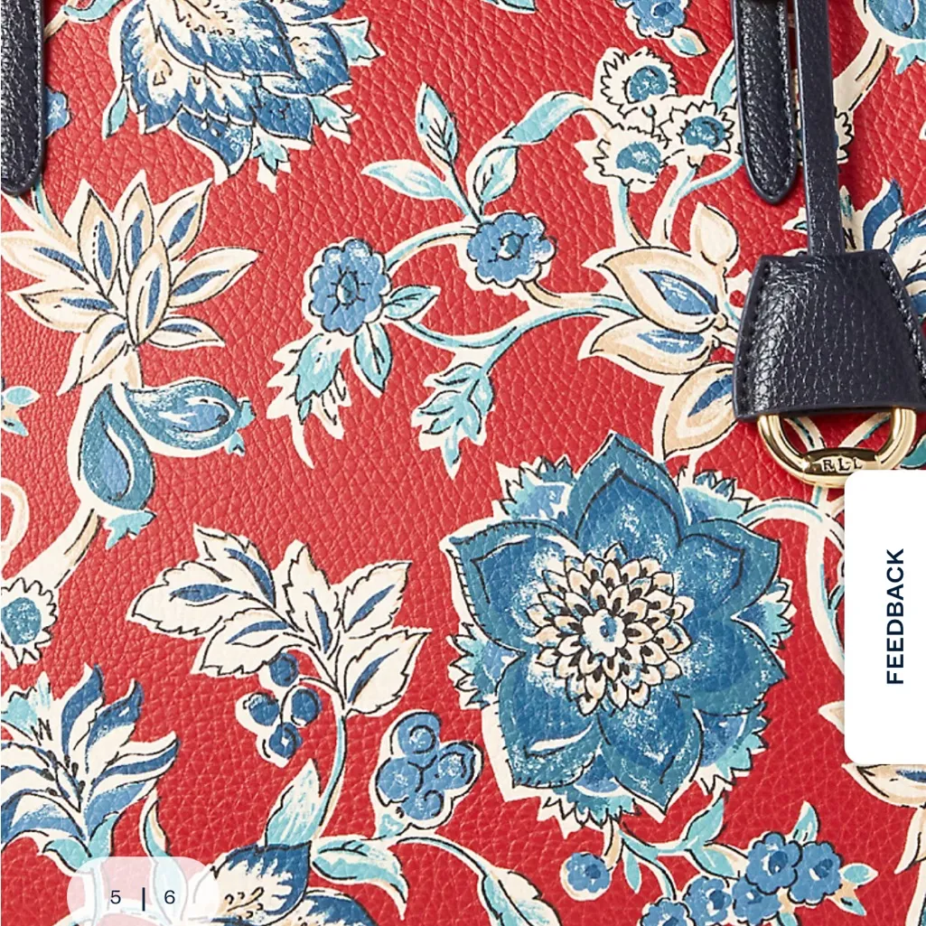 Floral Red Tote Bag - Image 14