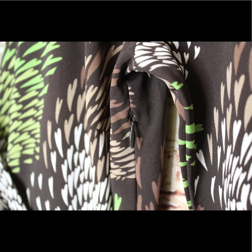 Ann Taylor LOFT | Abstract Faux Wrap V-Neck Dress - Image 8