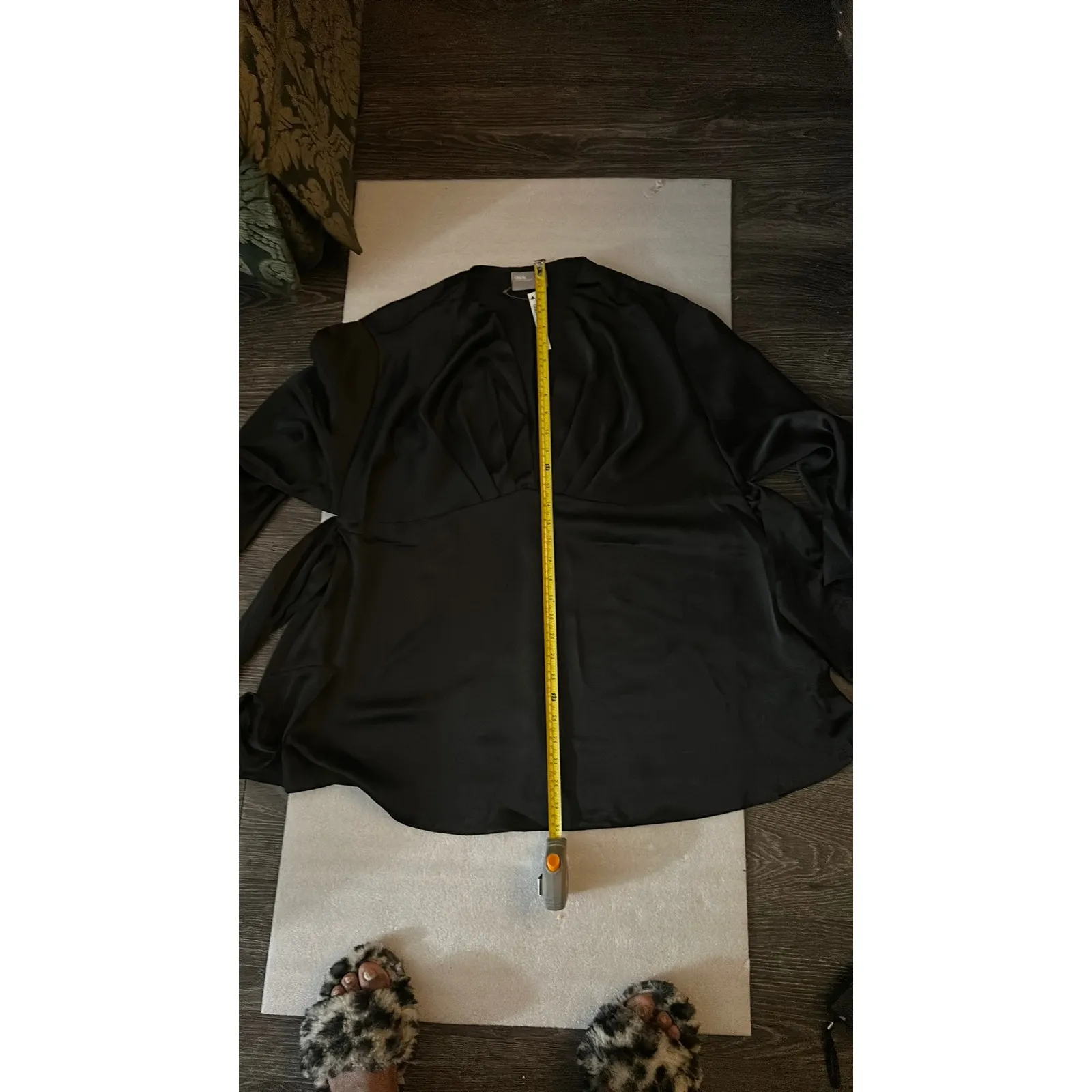 ASOS Black V- neck Maternity Top Adjustable Tie Back NEW Classic Preppy Boho - Image 9