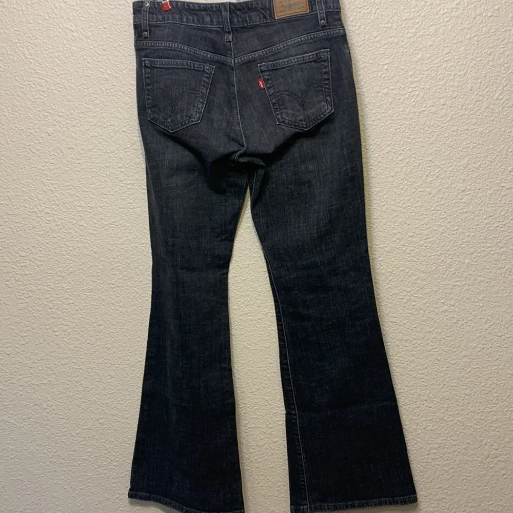 Black Levi’s Low Flare 537 sz 4M grunge goth boho western cowgirlcore rodeo - Image 7