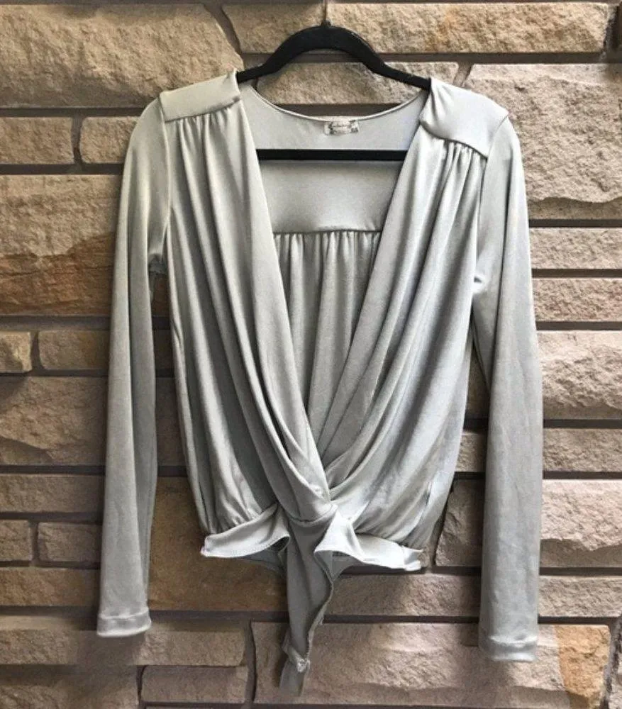 Free People Intimately Free Turnt Crossover thong Bodysuit Oxide Large - Image 4