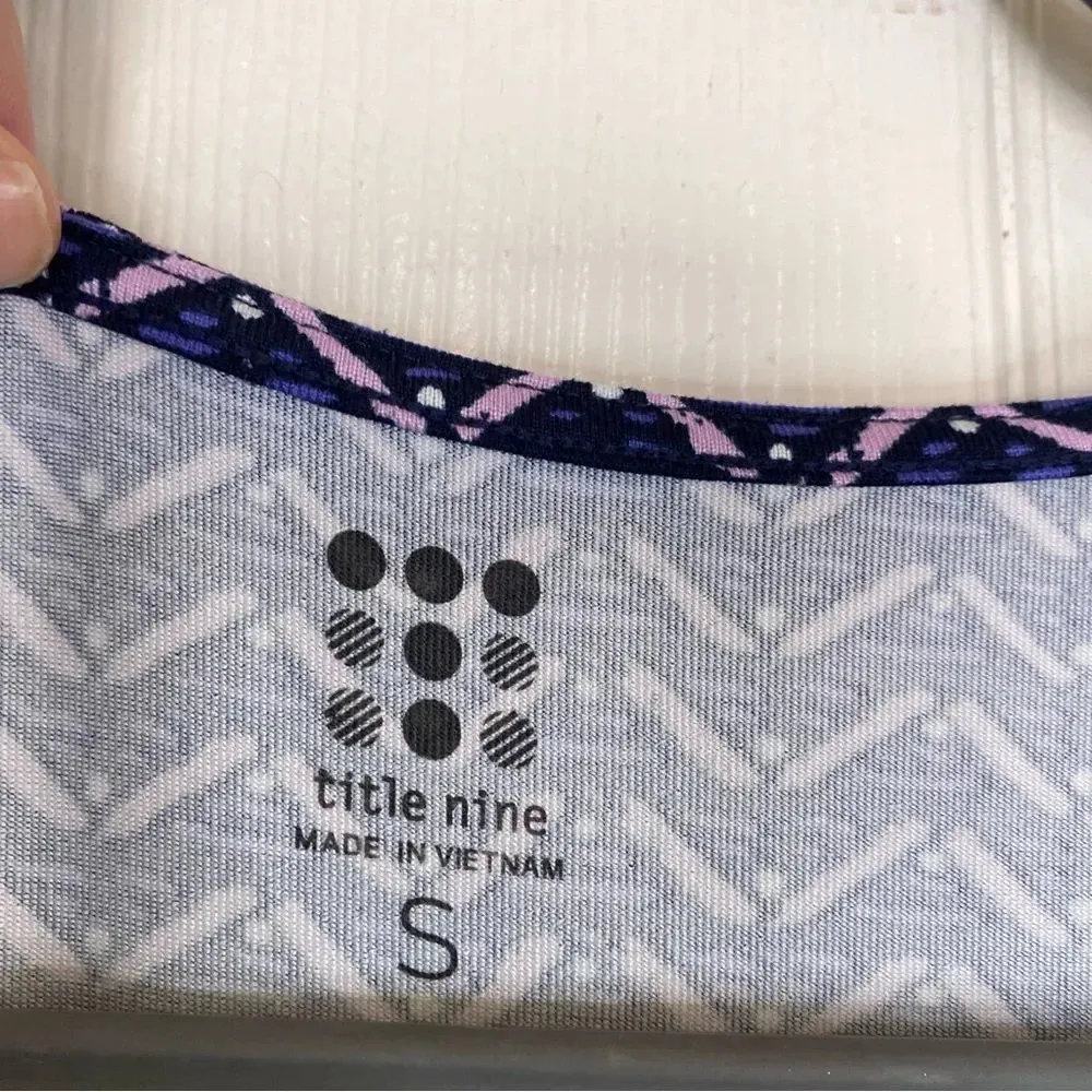 TITLE NINE Wrapper's Delight Dress Pallay Print Size Small Purple Outdoor - Image 6