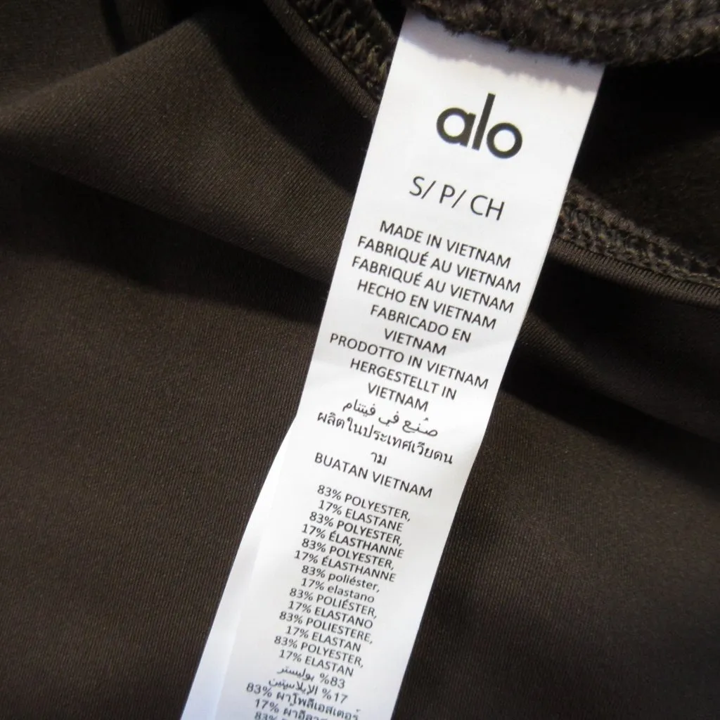 NWT Alo Airlift Winter Warm Hooded Runner in Espresso Brown Top S - Image 4