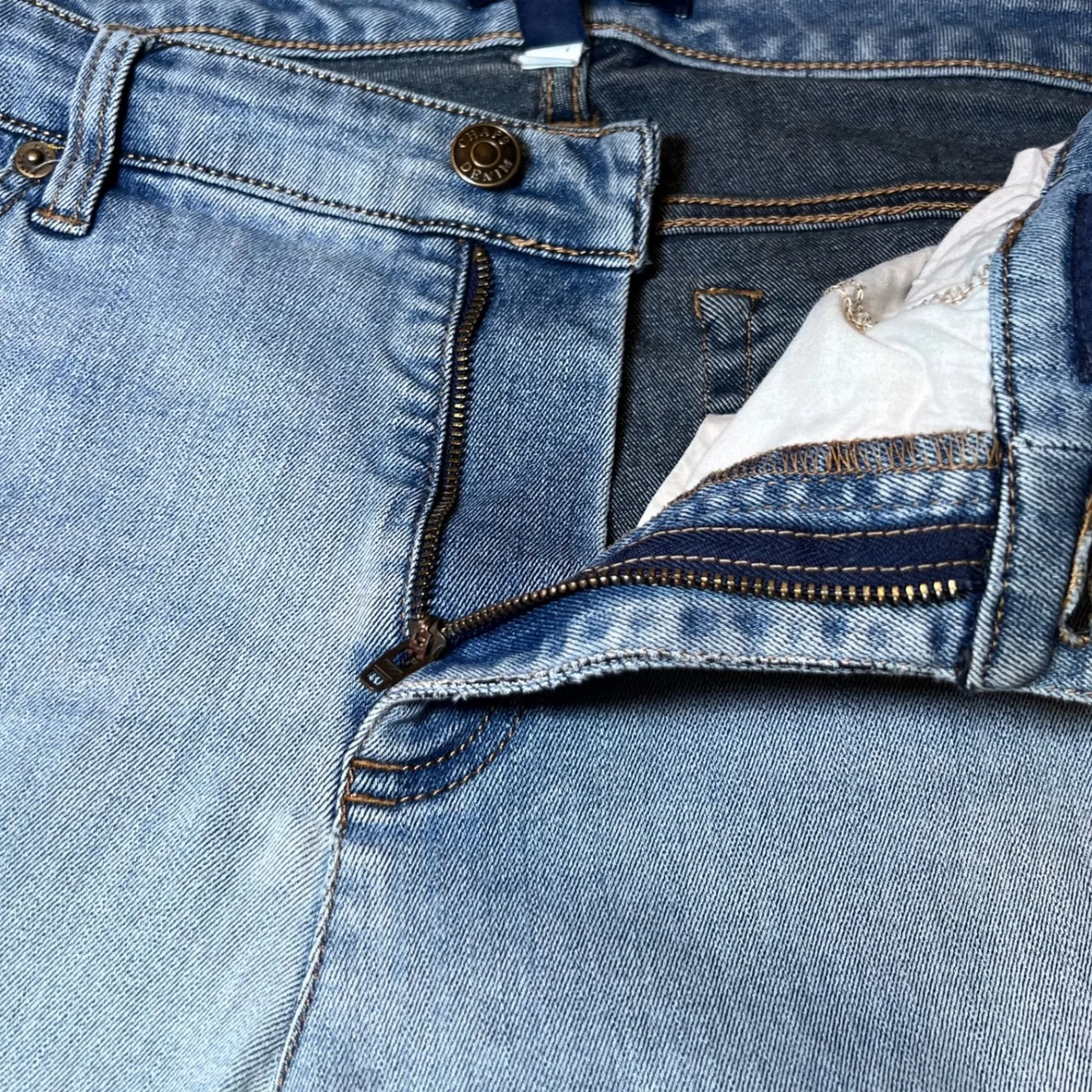 Chaps Daniella Slim Leg Blue Jeans Womens 12 Denim Comfy Casual Street Style - Image 8