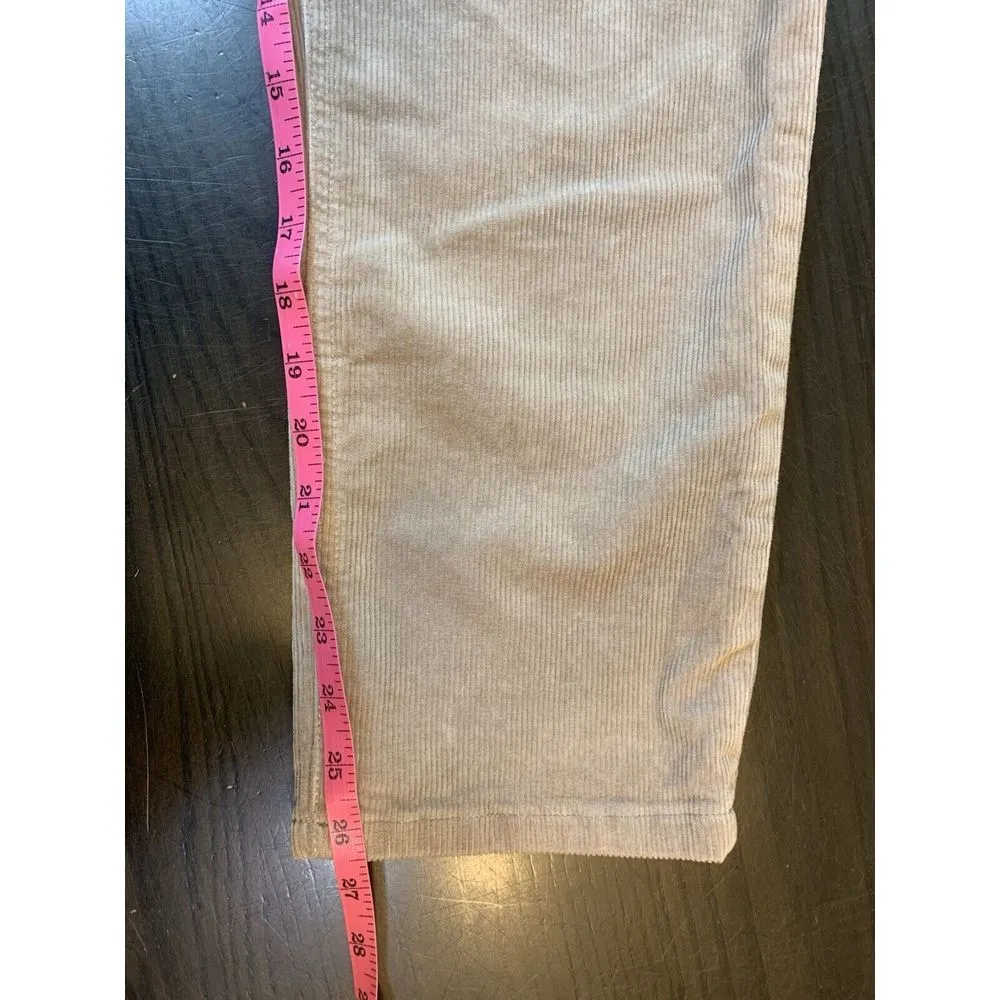 Banana Republic Hi Rise Straight Leg Corduroy Pants Womens 31x26.5 Brown Western - Image 16