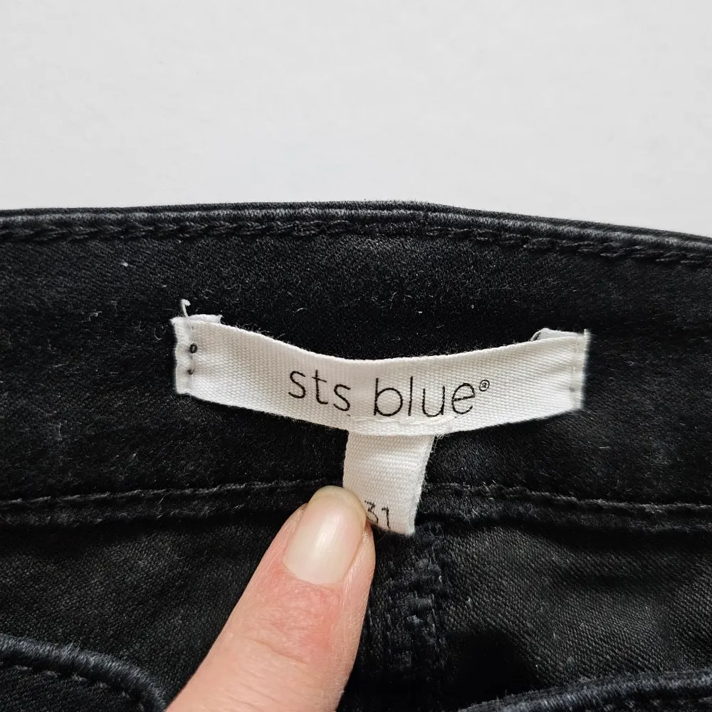 Stitch Fix STS Blue Emma Mid Rise Black Denim Ankle Skinny Jeans Size 31 - Image 5