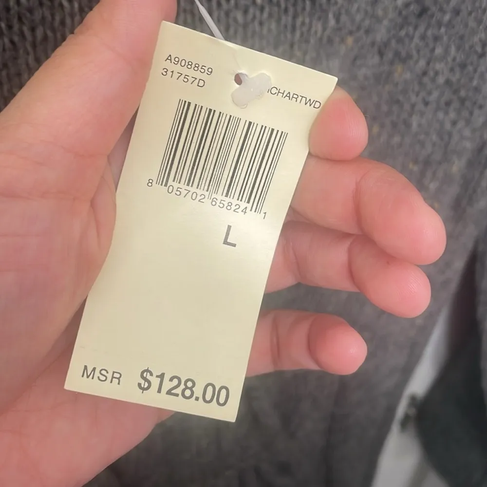 Max studio gray sweater dress, new with tags size large - Image 8