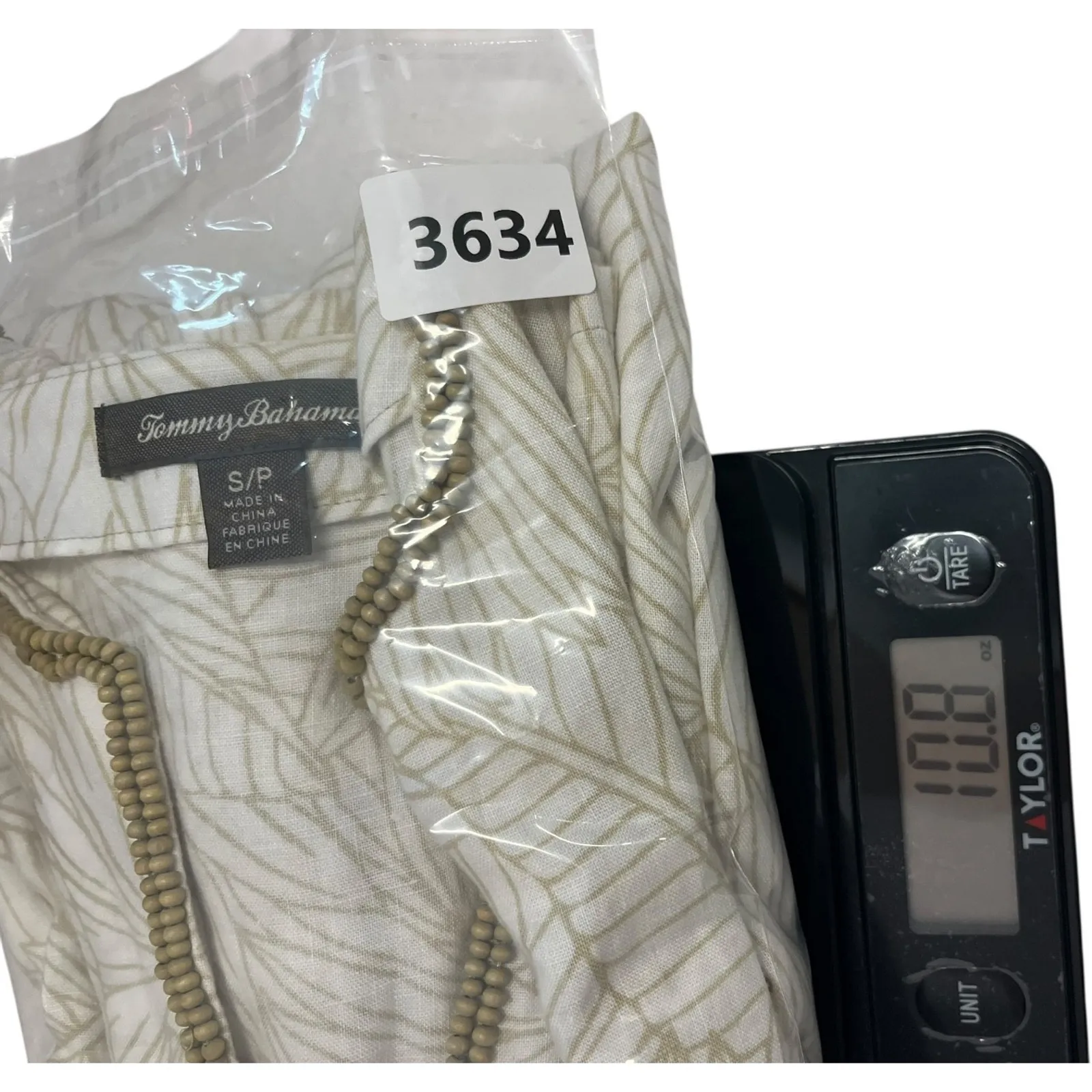 Tommy Bahama Dress Womens Small Petite Ivory Leafy Linen Tropical Beach Resort - Image 10