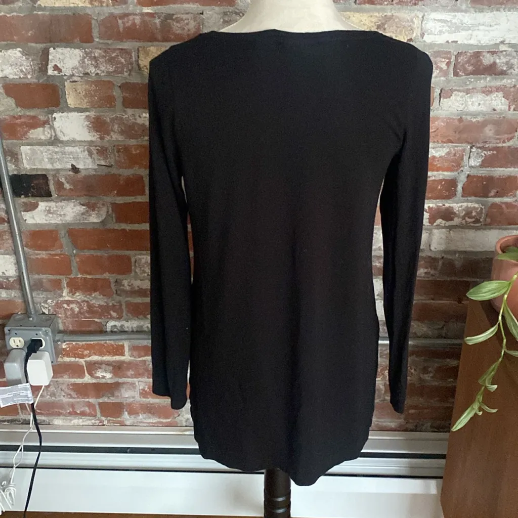 Mercer & Madison Flack Long Sleeve Loose Fitting Shirt Size S Black - Image 5