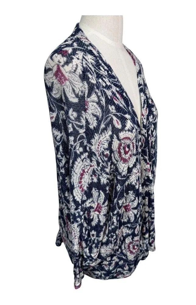 Abercrombie & Fitch Boho Paisley Drape Front Kimono Multicolor Cardigan One Size - Image 2