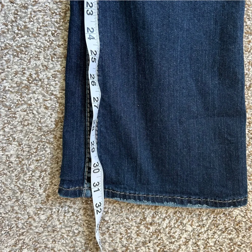 Silver Suki Dark Wash Boot Cut Jeans Midrise Casual Western Size 28 - Image 10