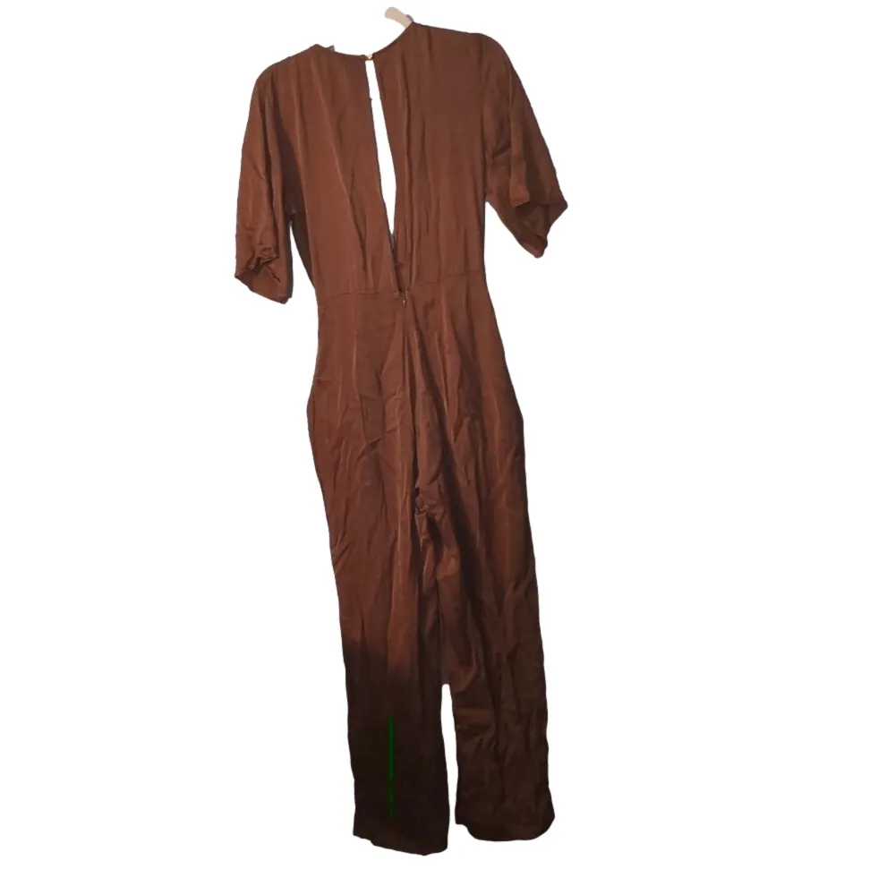 ZARA  Bronze Jumpsuit Size Medium - Image 6