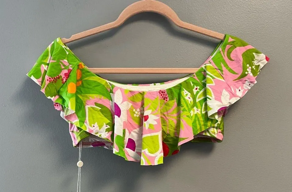 Trina Turk La Palma Off The Shoulder Top Sz 6 NWT Multicolored TOP ONLY - Image 10