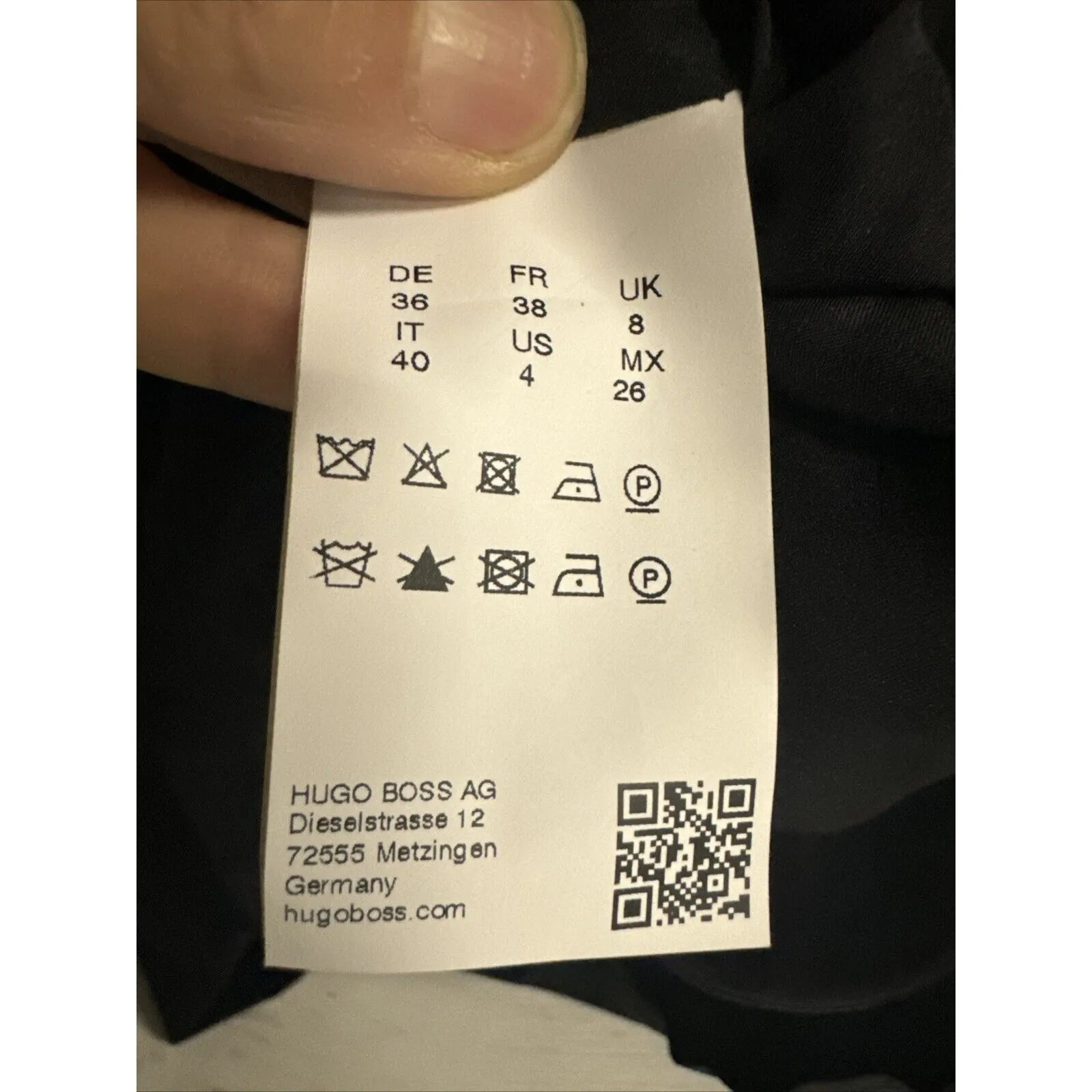 Women's HUGO BOSS Kilene Black Shift Dress Short Sleeve Size US 4‎ UK 8 - Image 8