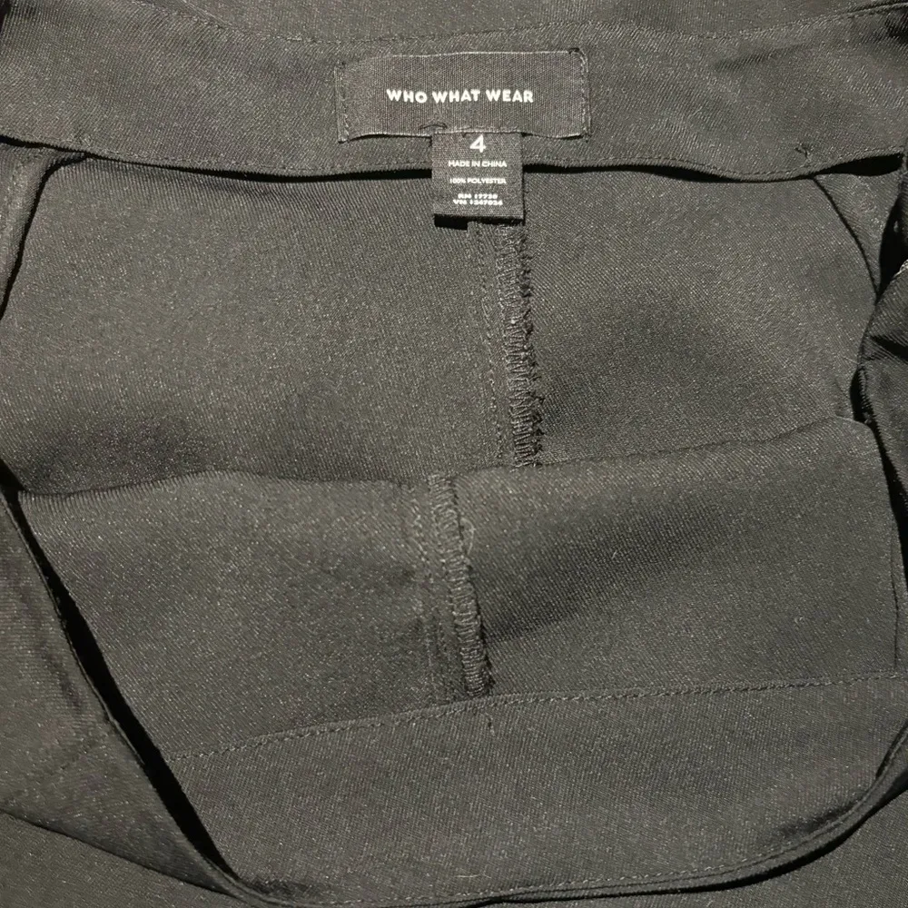 Who What Wear Black Ruffle Slacks Size 4 - Image 7