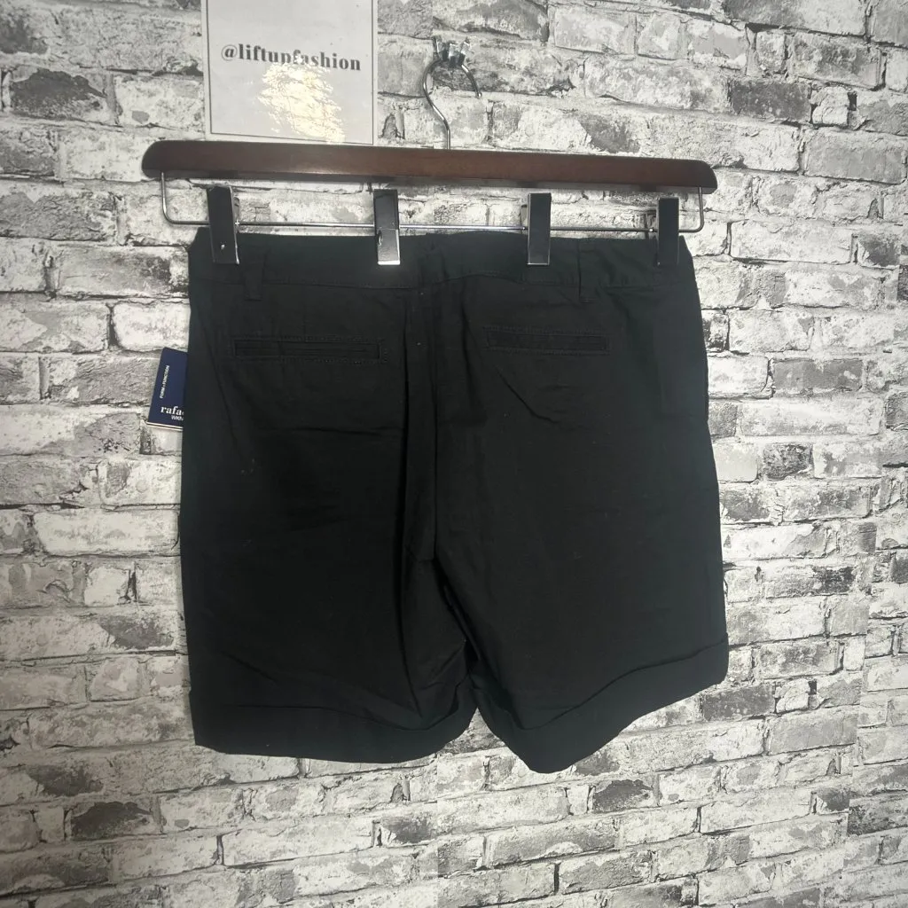 EUC Rafaella "The Stretch CTN Twill" Black Shorts Size 12 - Image 6