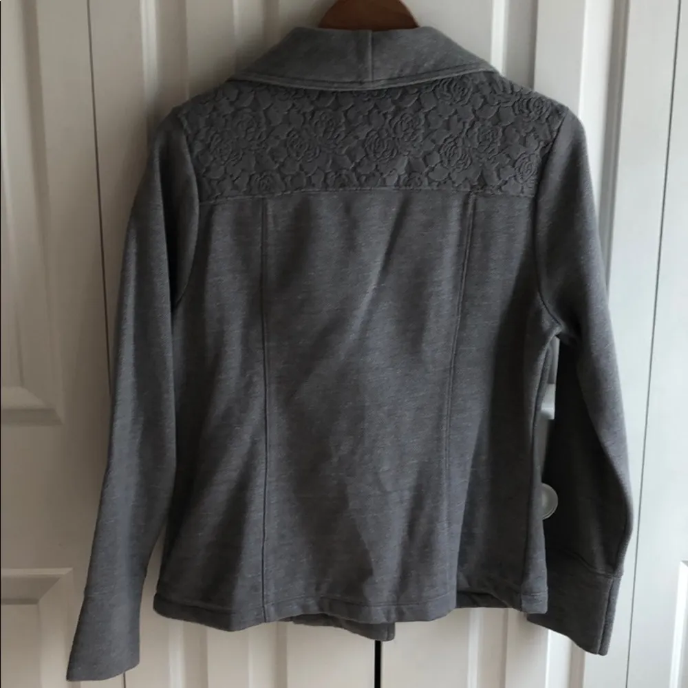 NWT Liz Claiborne Fleece French Terry Zip Jacket - Image 9