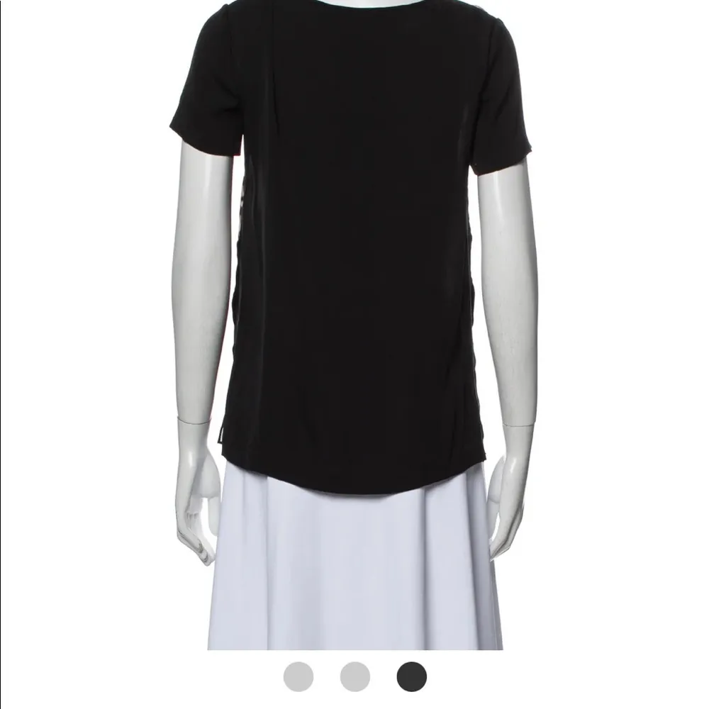 Diane Von Furstenberg Animal Print Silk Blouse Size 4 - Image 3