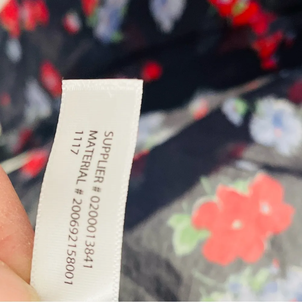 LAUREN by Ralph Lauren button down floral top with collar long sleeve - Image 7