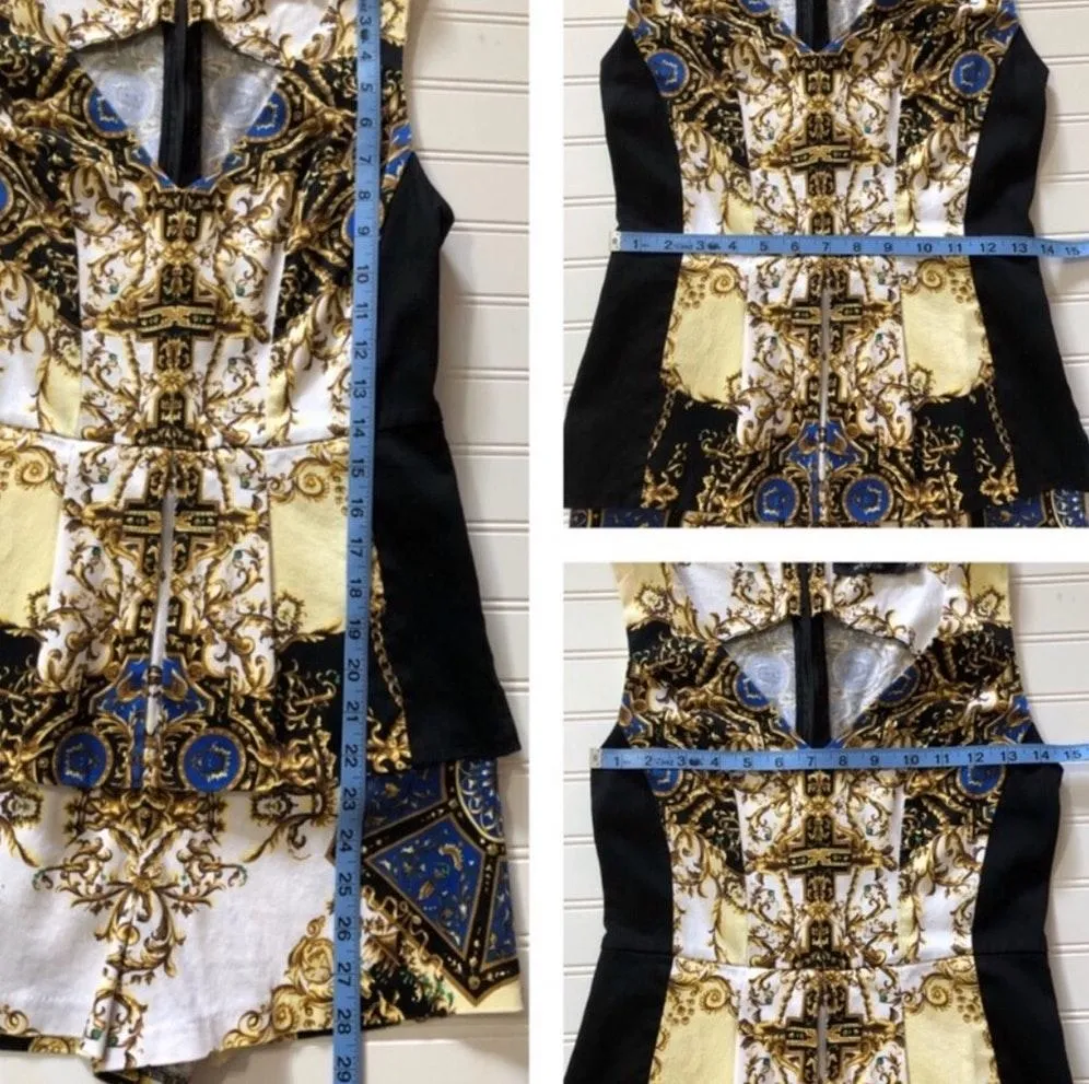 Baroque Print Romper - Image 6