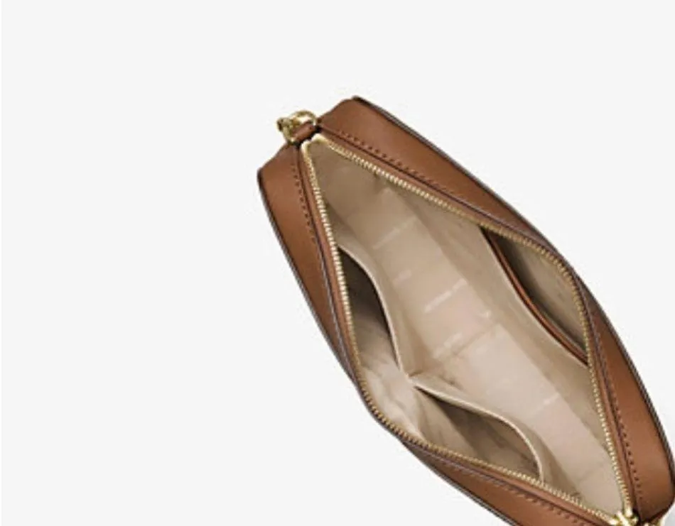 Michael Kors Jet Set Large Saffiano Leather Crossbody Bag Luggage - Image 5