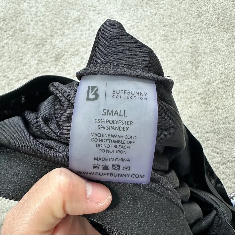 Buffbunny Collection Frozen Mini Dress Crush Velvet Sleeveless Slit in Black S - Image 10