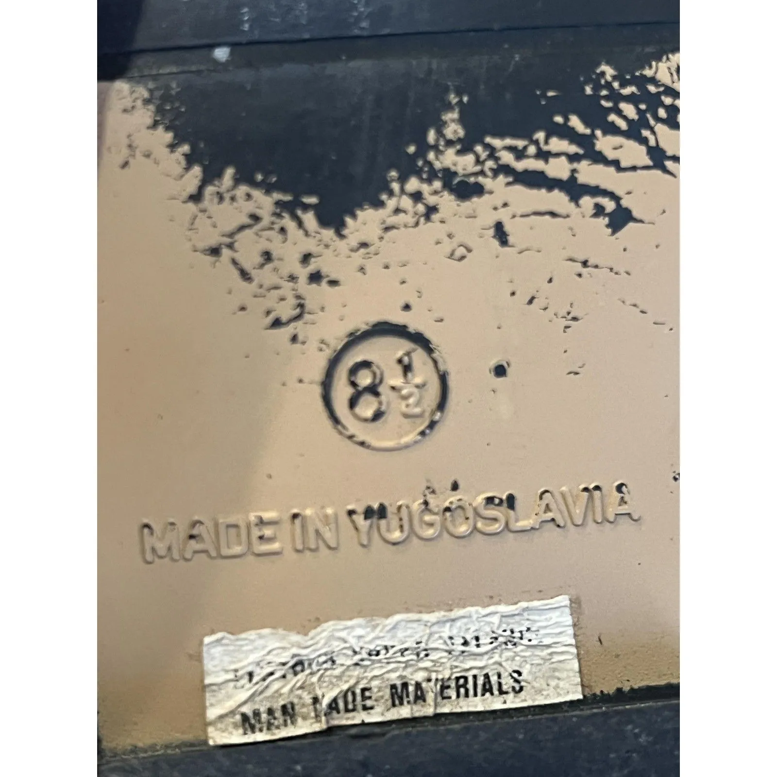 Vintage Slouch Boots Womens Size 8.5 Brown Faux Suede Knee High Flat 80s - Image 10