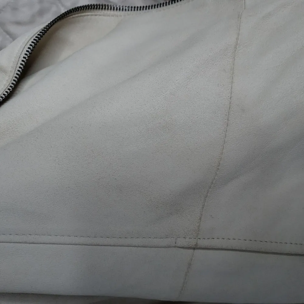 Vince goat leather cream jacket - Image 9