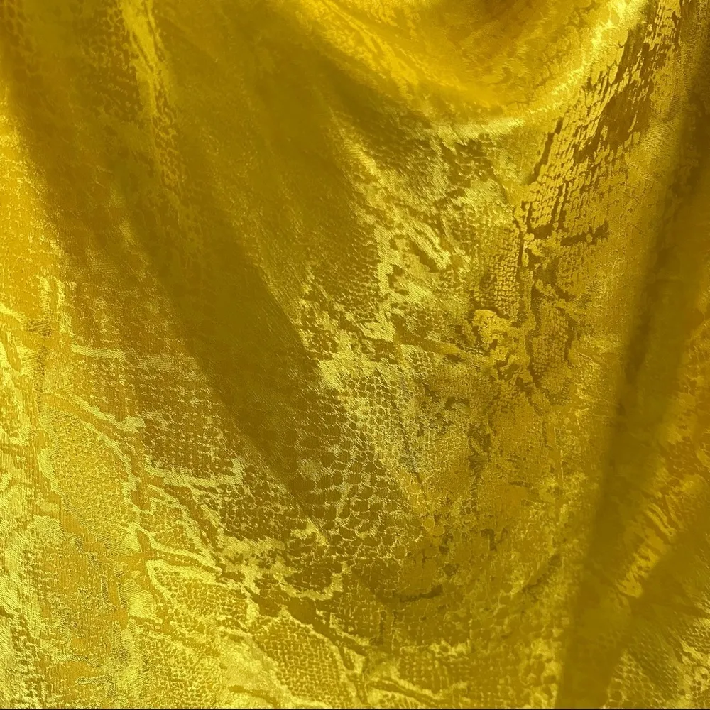 WAYF Snake Print Cowl Neck Satin Camisole Slip Tank Top Edgy Small - Image 4