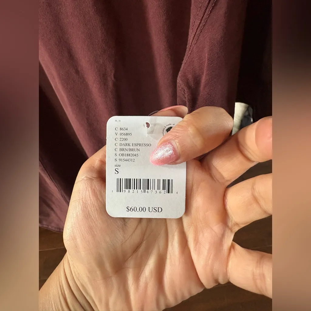 Free People Movement Hot Shot Tee Playsuit Romper Brown - Image 7