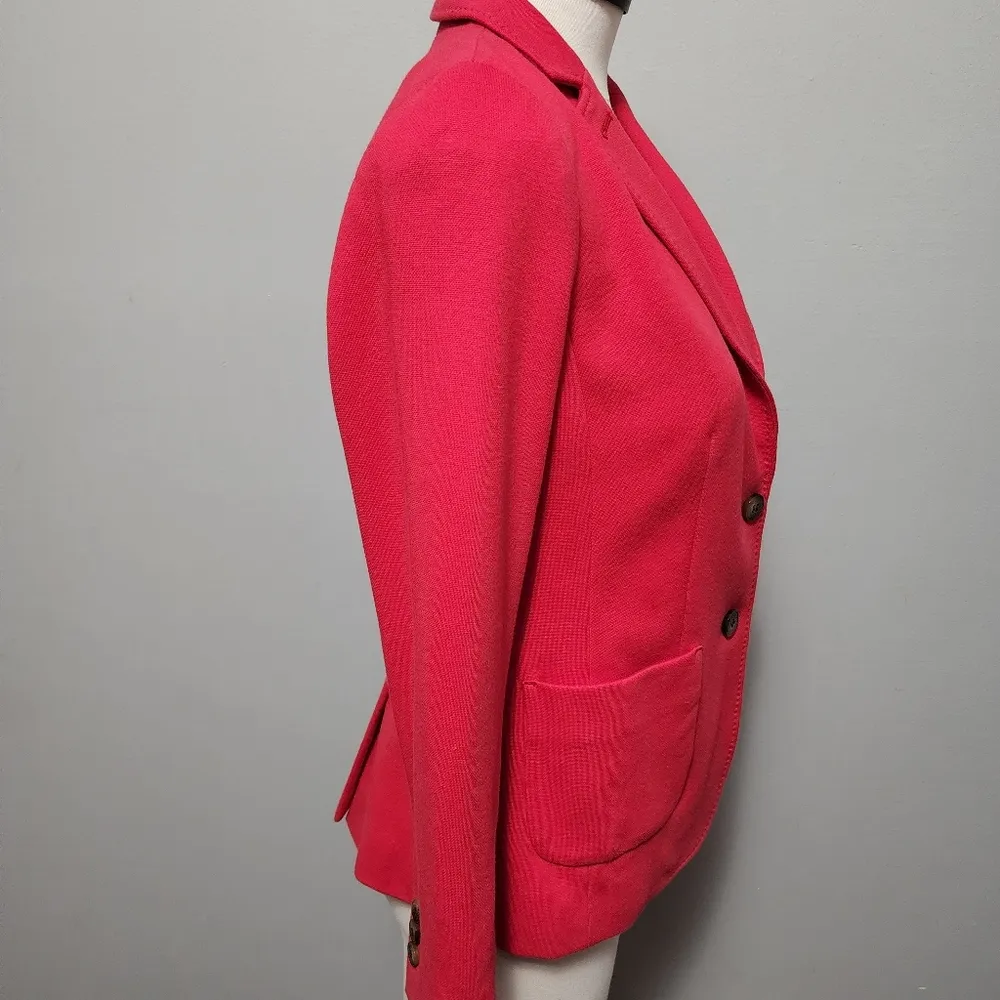 Talbots Aberdeen red ponte pique blazer size 4p - Image 2