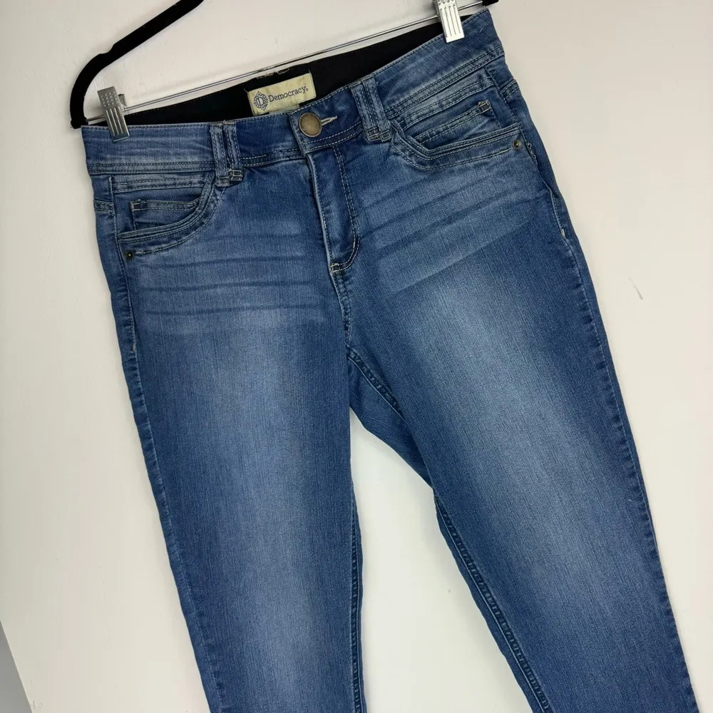Democracy Ab Technology Sz 8 Medium Dark Wash Stretch Skinny Jeans - Image 4