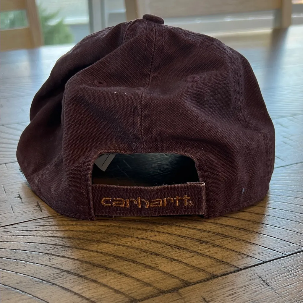 Carhartt Burgundy Baseball Cap - Image 4