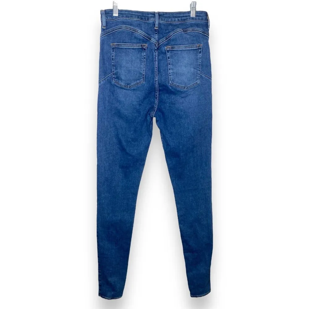 asos Design Denim Tall Push Up Skinny Jeans in Dark Blue 30 - Image 5