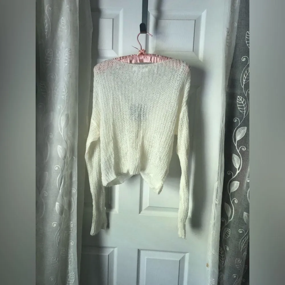 New misguided twist front jumper knit sweater pullover top, size S/M - Image 4