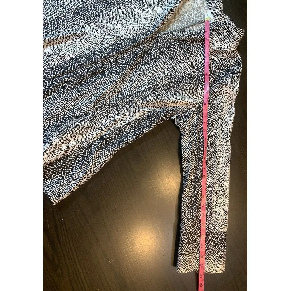 Harve Benard Animal Print‎ Blouse Womens XL Snake Office Mob Wife Preppy Chic - Image 10