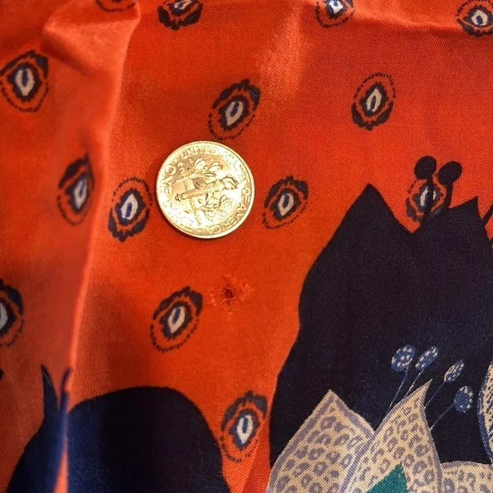 Anthropologie Maeve Mazie Peacock Orange Tank XS - Image 8