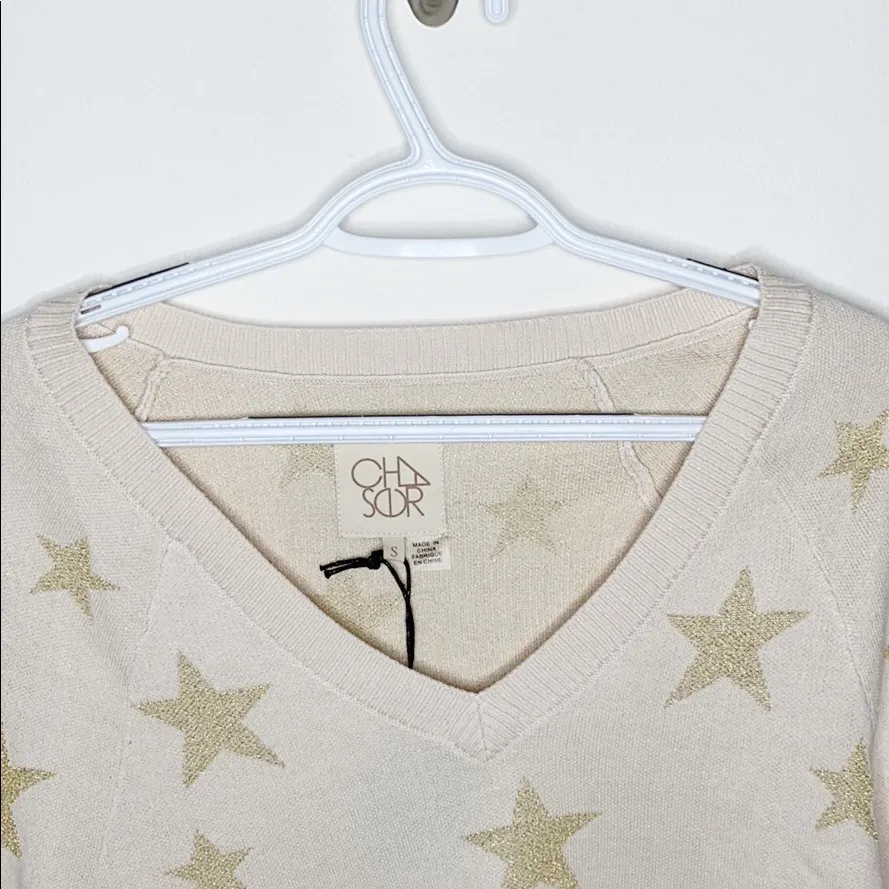 Chaser cropped golden star pullover size S - Image 5