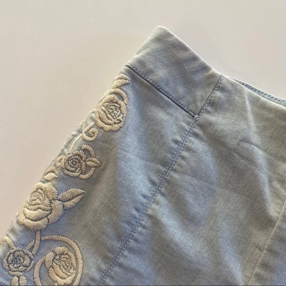 Kimchi Blue Embroidered High Waisted Micro Shorts 6 - Image 6