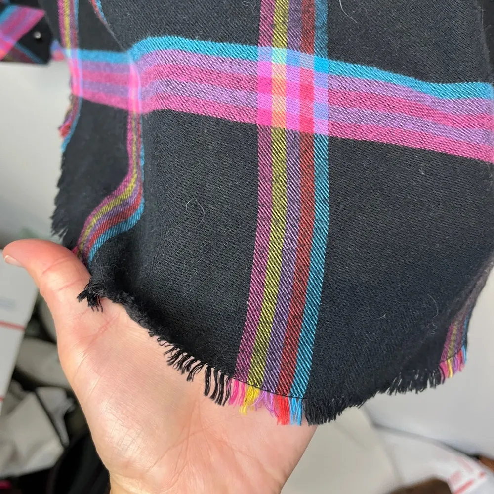 Rails Leo Onyx Magenta Cayenne Flannel Shirt Sz S Neon Pearl Snap - Image 11