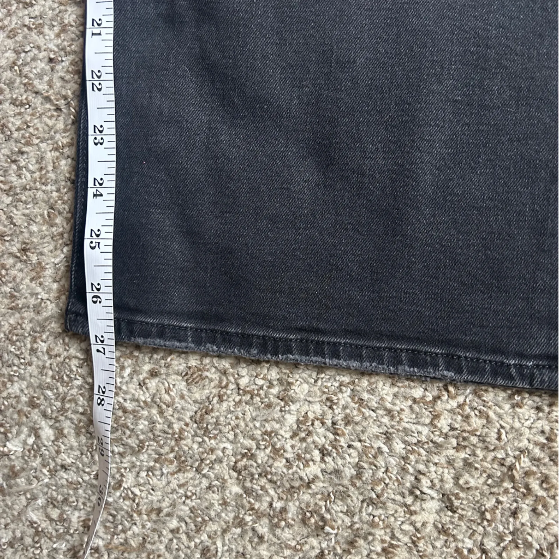 NWT LOFT Black Straight Leg Jeans High Rise Denim Casual 18 34 Stretch - Image 7