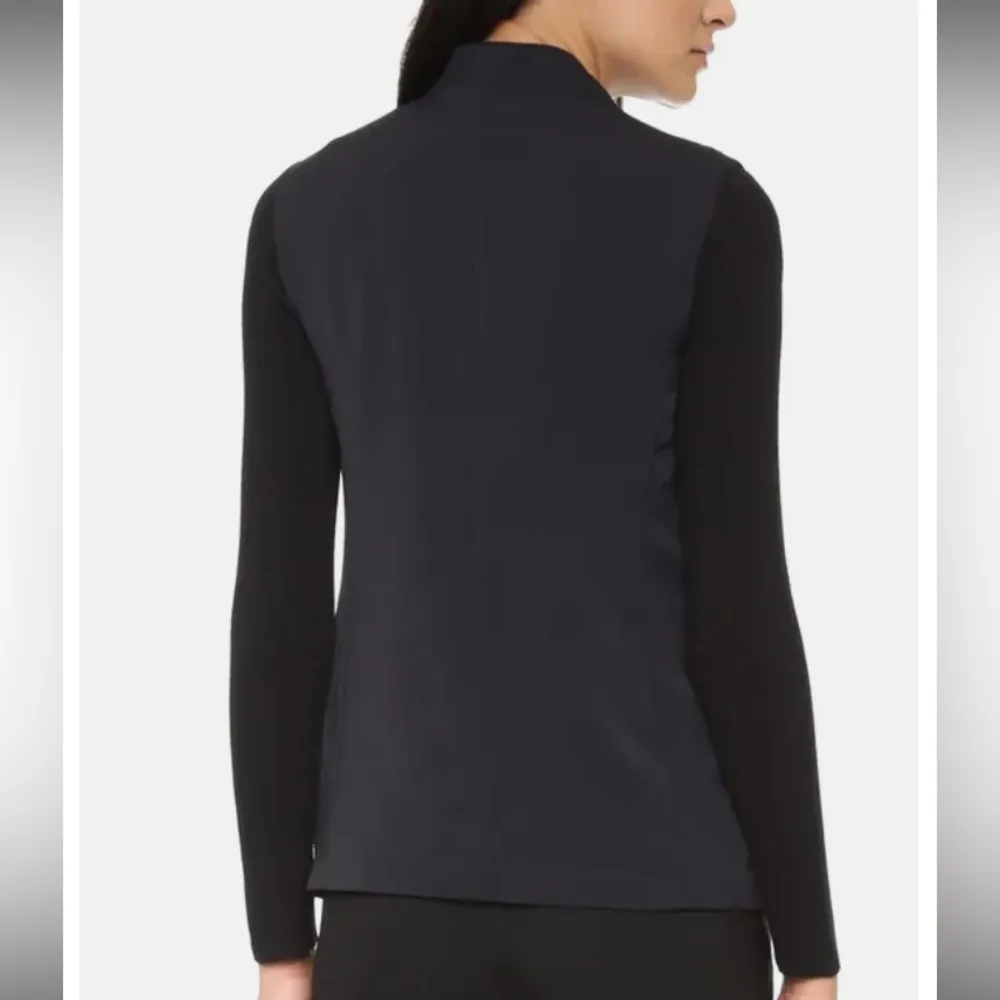 Vince Draped Blazer with Ribbed Knit Sleeves Size 0 - Image 4