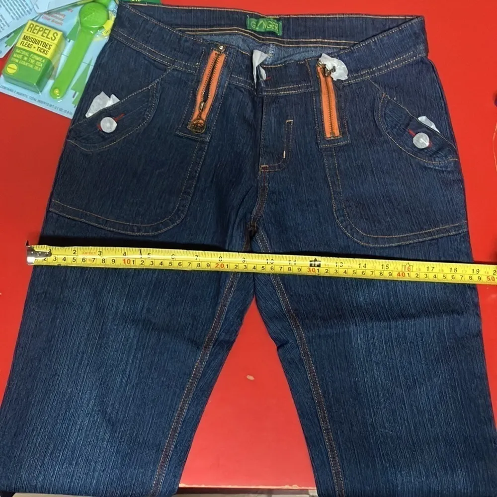 Y2K Gnger Low Rise Flare Jeans. Runs Small. New With Tags Blue Size undefined - Image 6